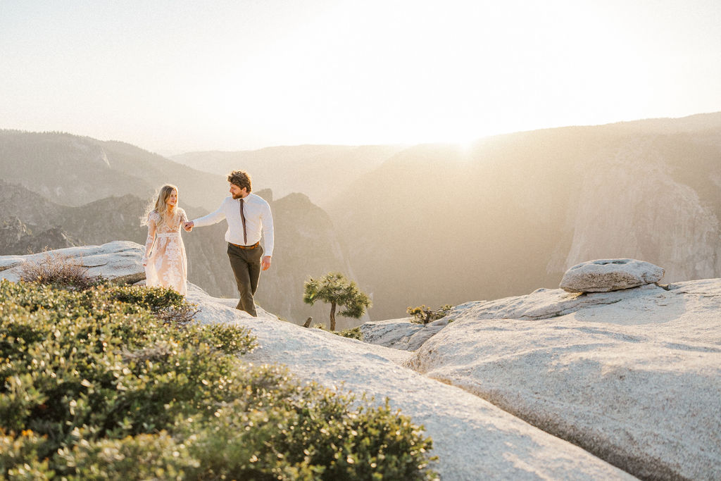 Sunset Engagement at Taft Point